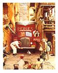 Traffic Conditions Art Poster Print by Norman Rockwell